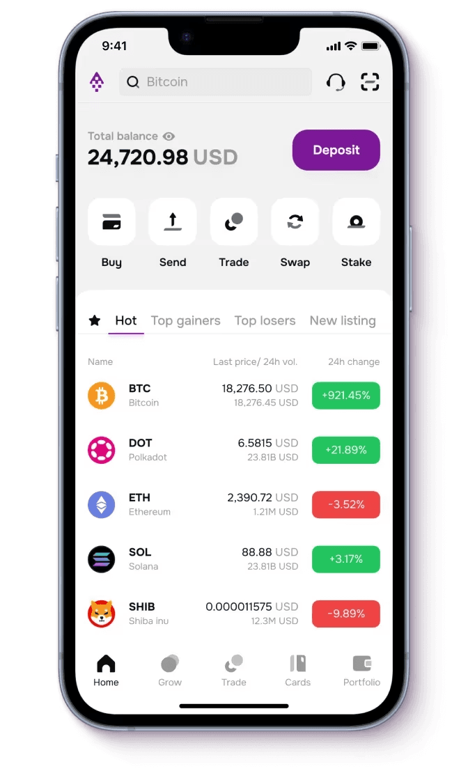 Tothemoon mobile app interface
