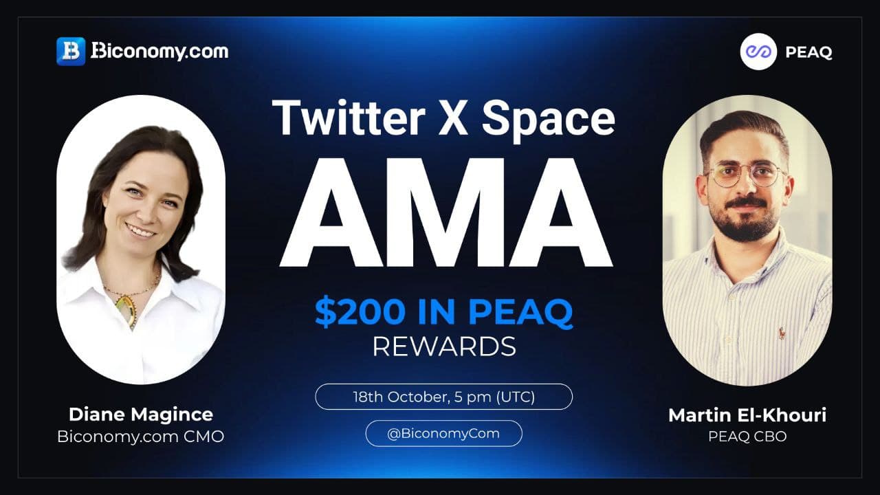 Biconomy × PEAQ Twitter X Space AMA recap — $200 in PEAQ rewards