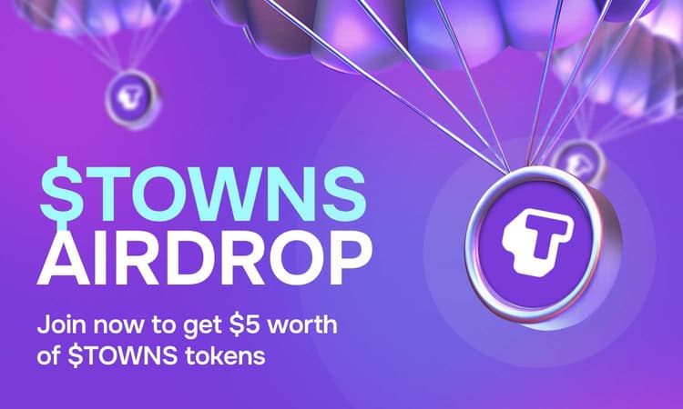 Towns Airdrop promo card