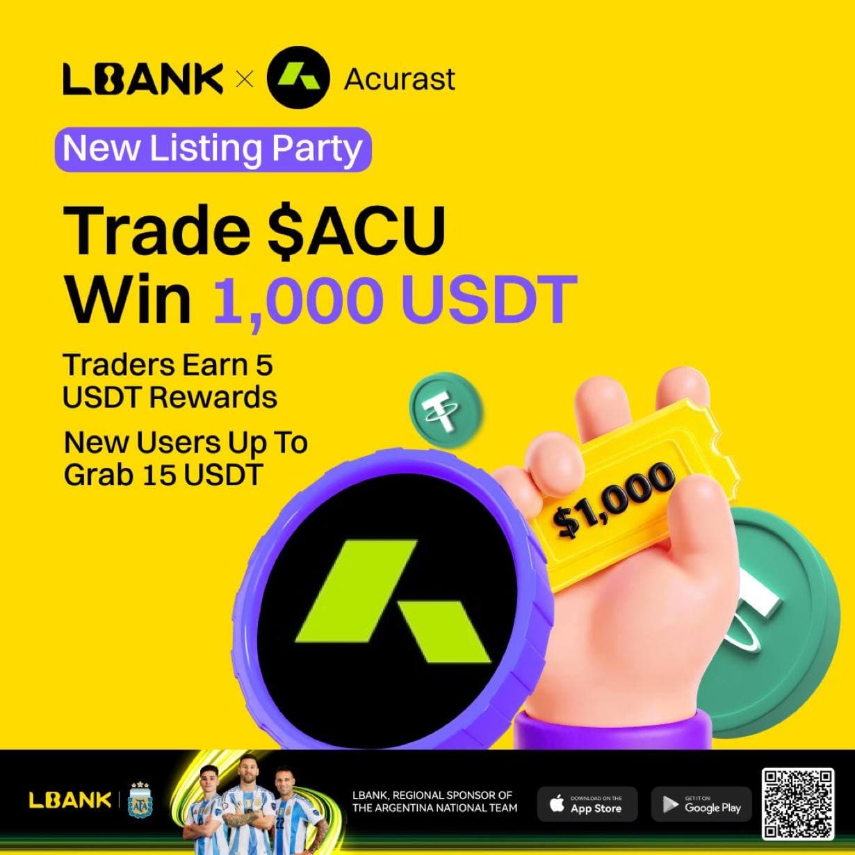 LBank New Listing Party — Trade $ACU to win a share