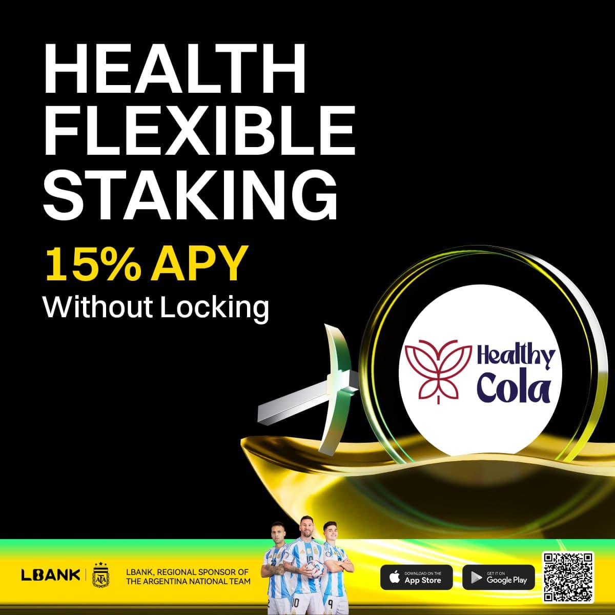 LBank HEALTH Flexible Staking — 130% APY