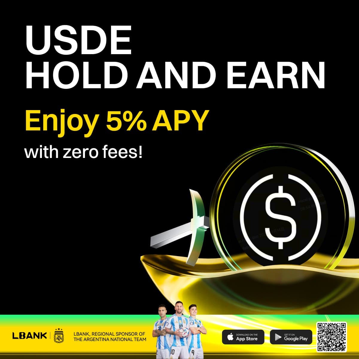 LBank USDE Hold & Earn — Enjoy 5% APY