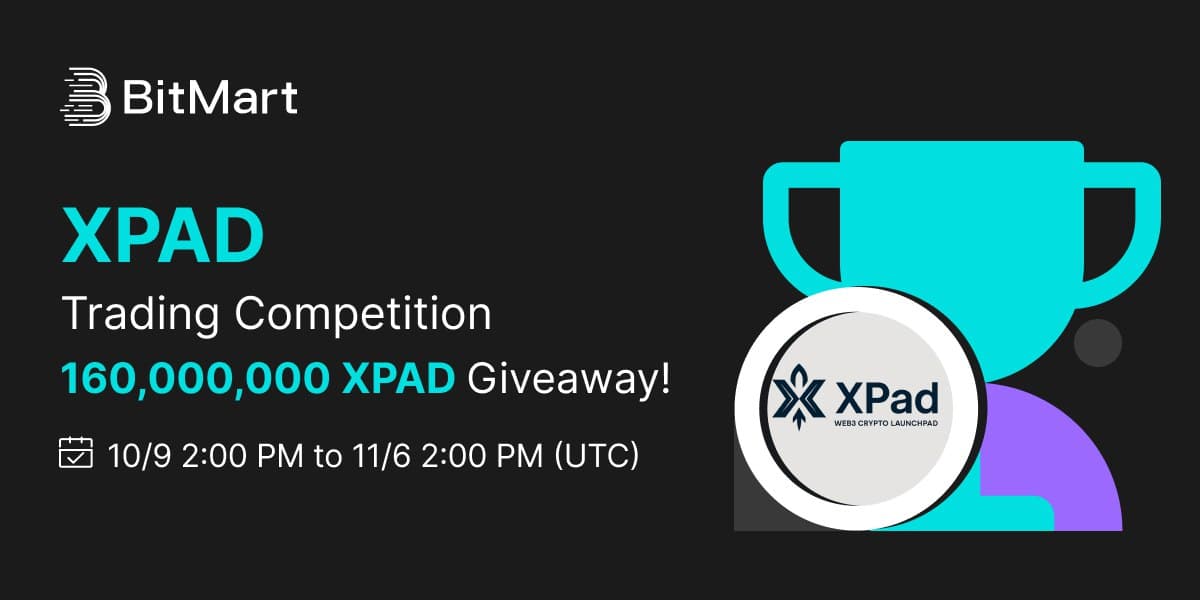 BitMart XPAD Trading Competition — 160,000,000 XPAD Giveaway